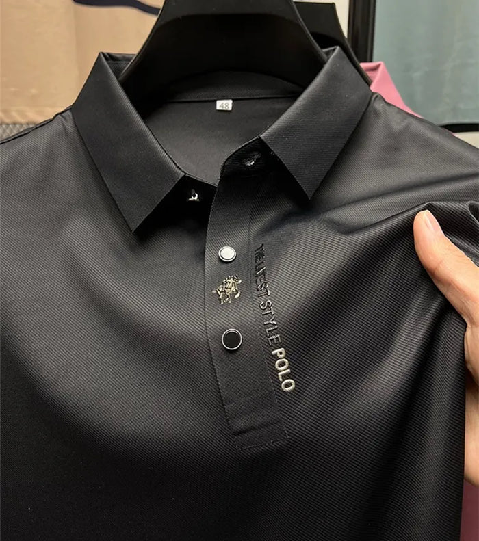 Men's Wrinkle-Free Polo Shirt Spring/Summer