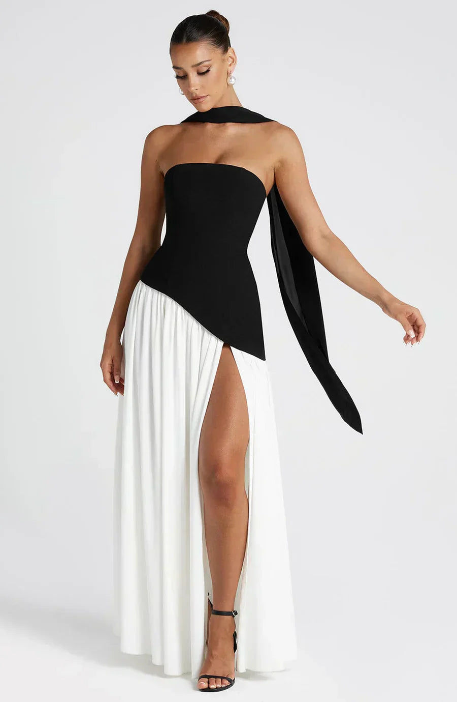 Eleanor | Women Wedding Guest Asymmetric Maxi Dress