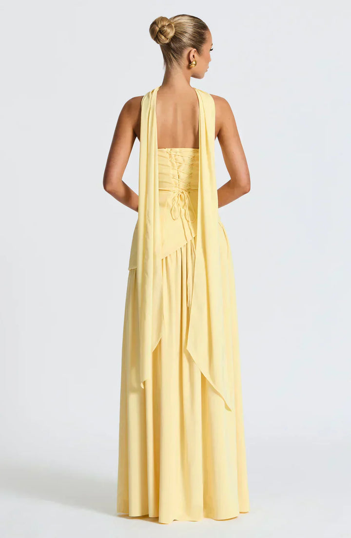Eleanor | Women Wedding Guest Asymmetric Maxi Dress