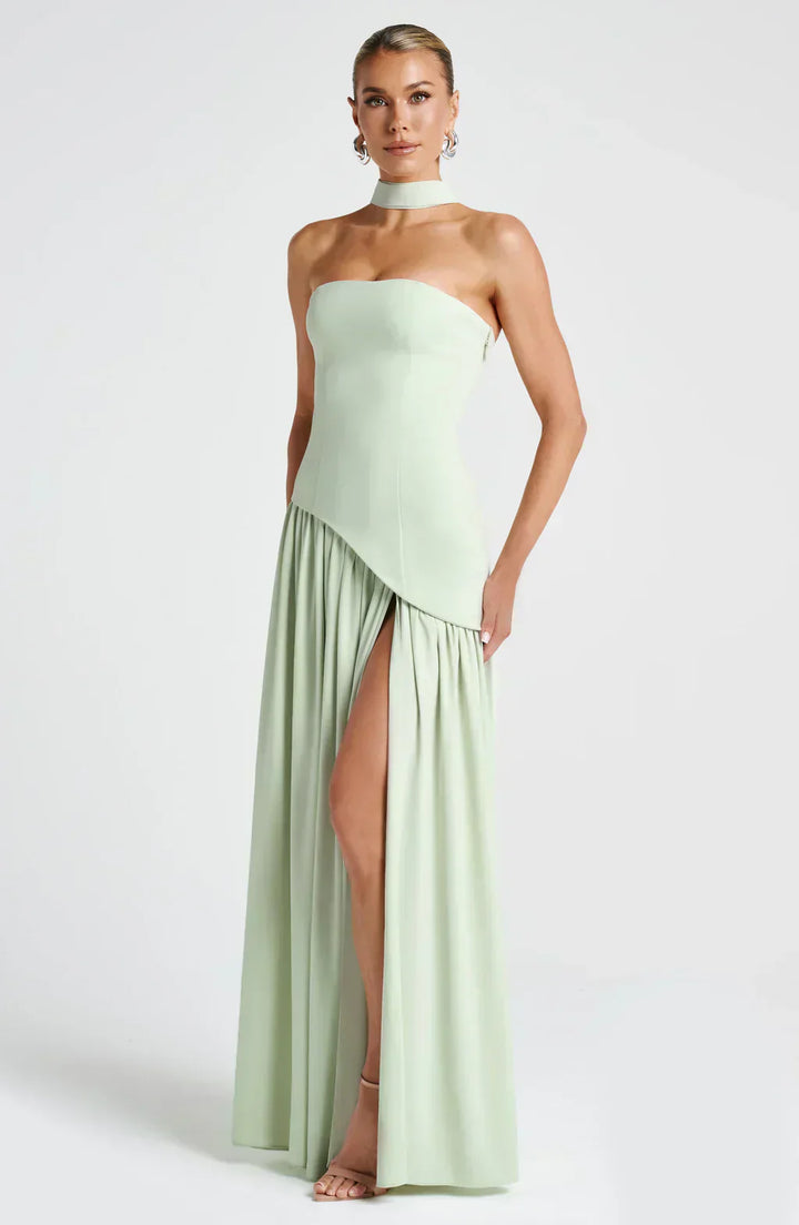 Eleanor | Women Wedding Guest Asymmetric Maxi Dress