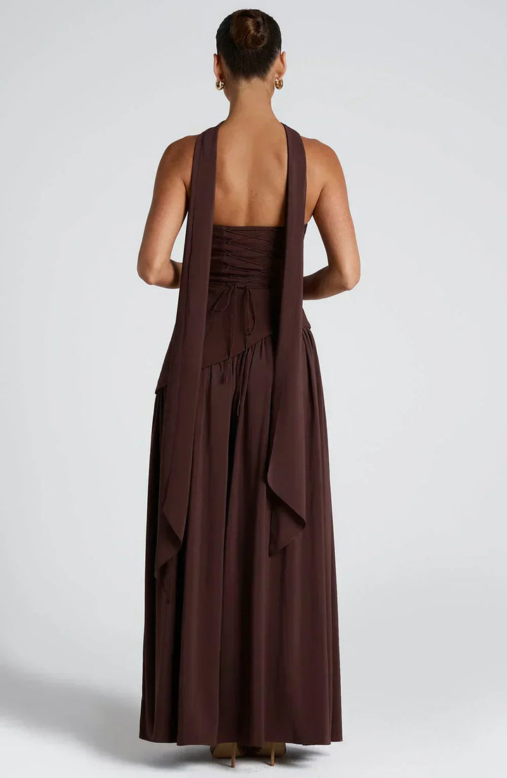 Eleanor | Women Wedding Guest Asymmetric Maxi Dress