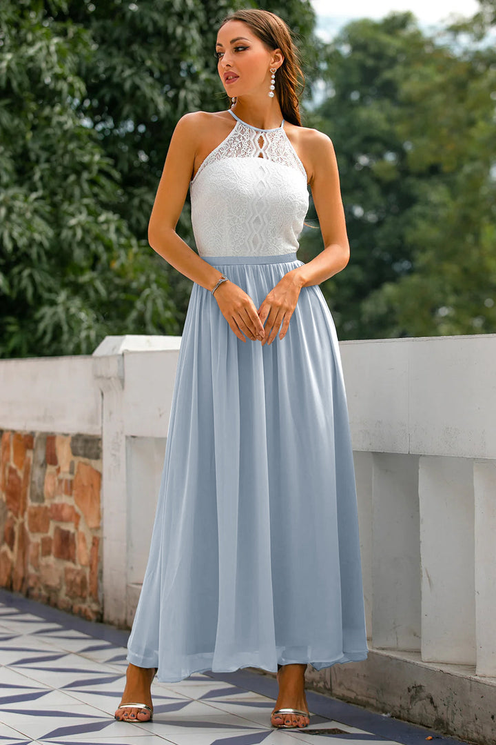 Lauren | Women Wedding Guest Halter Maxi Dress