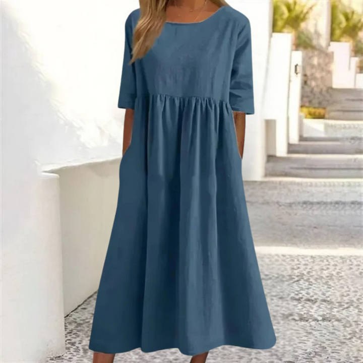 Melissa | Summer Dress for Women with A Relaxed Fit | Midi