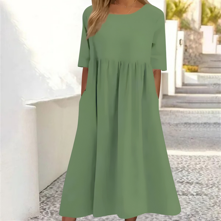 Melissa | Summer Dress for Women with A Relaxed Fit | Midi