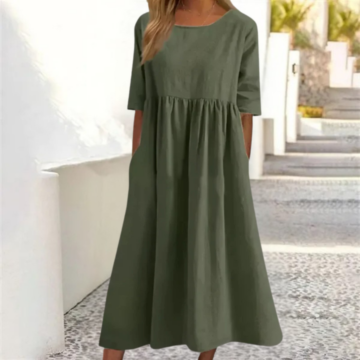 Melissa | Summer Dress for Women with A Relaxed Fit | Midi