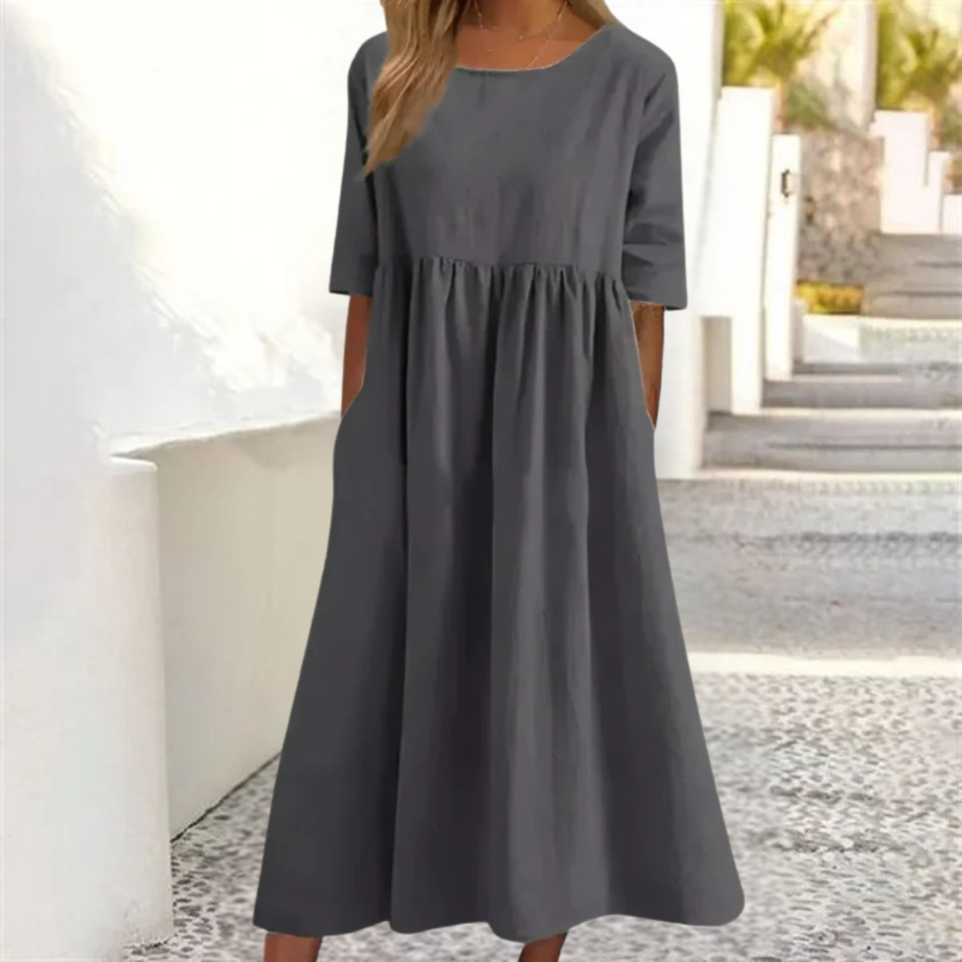 Melissa | Summer Dress for Women with A Relaxed Fit | Midi