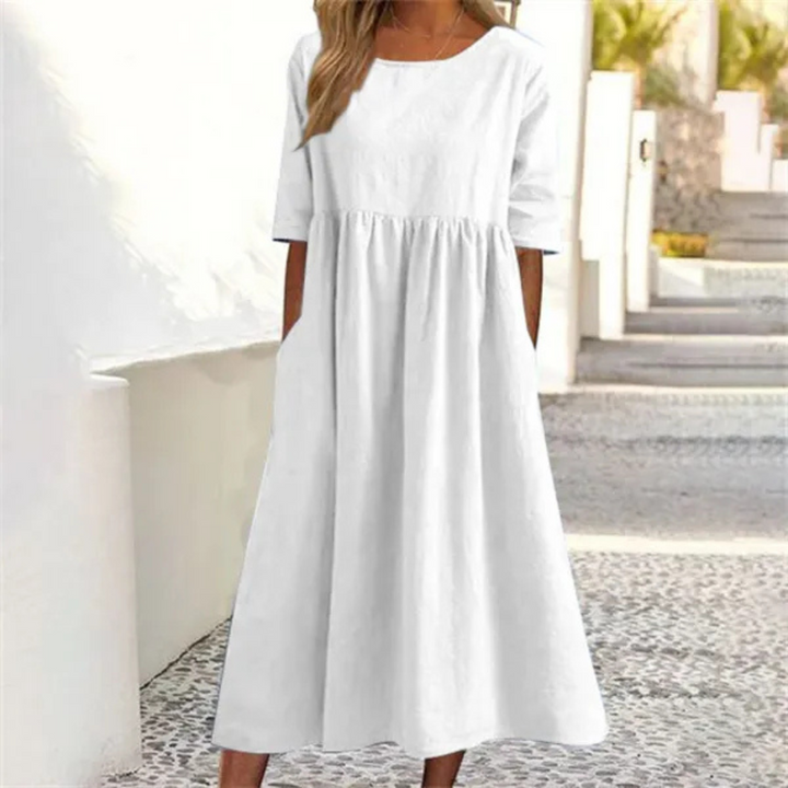 Melissa | Summer Dress for Women with A Relaxed Fit | Midi