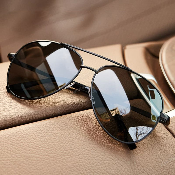 Archie | Sunglasses Aviator Gold Frame Yellow Gradient Lenses UV400