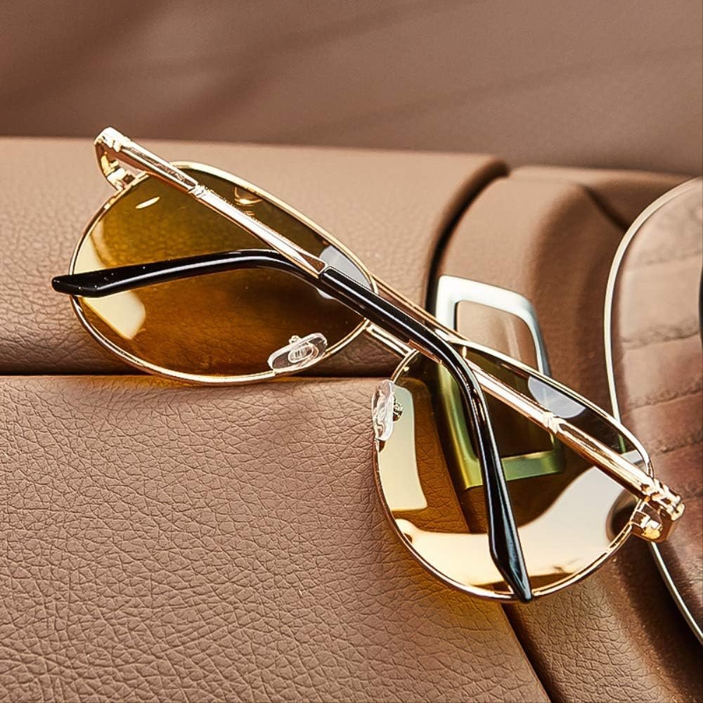 Archie | Sunglasses Aviator Gold Frame Yellow Gradient Lenses UV400