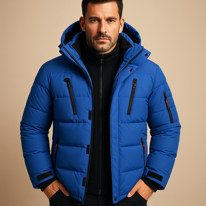 Men's Waterproof Winter Jacket with Warm Lining | Outdoor-Ready Design