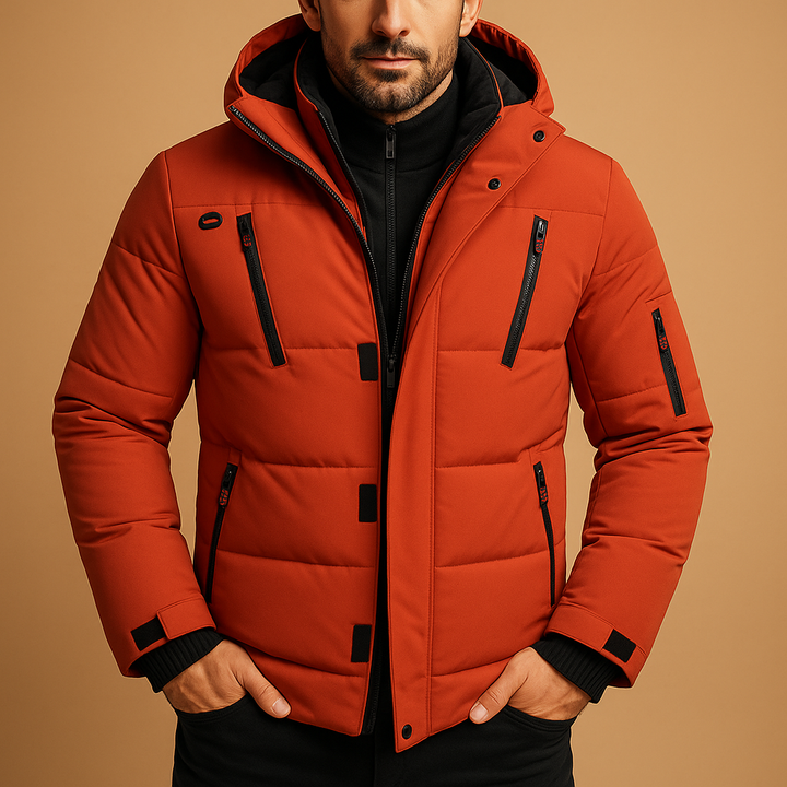 Men's Waterproof Winter Jacket with Warm Lining | Outdoor-Ready Design