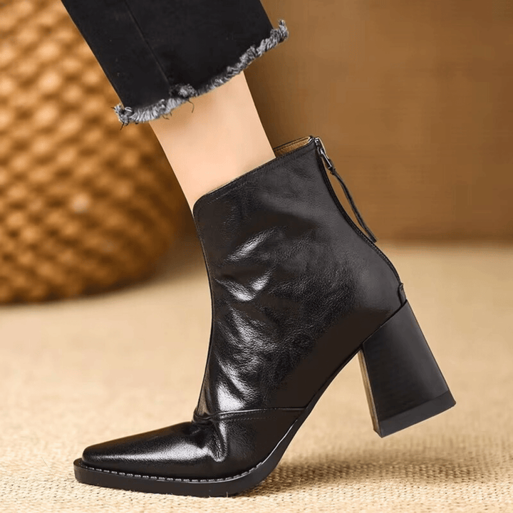 Claudia™ | Luxurious Ankle Boots With Mid-Height Shaft