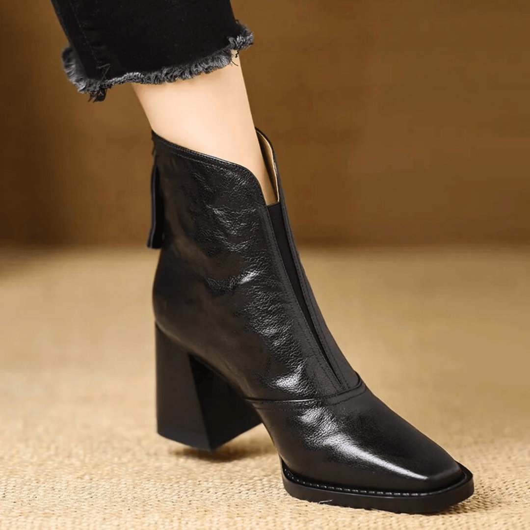 Claudia™ | Luxurious Ankle Boots With Mid-Height Shaft