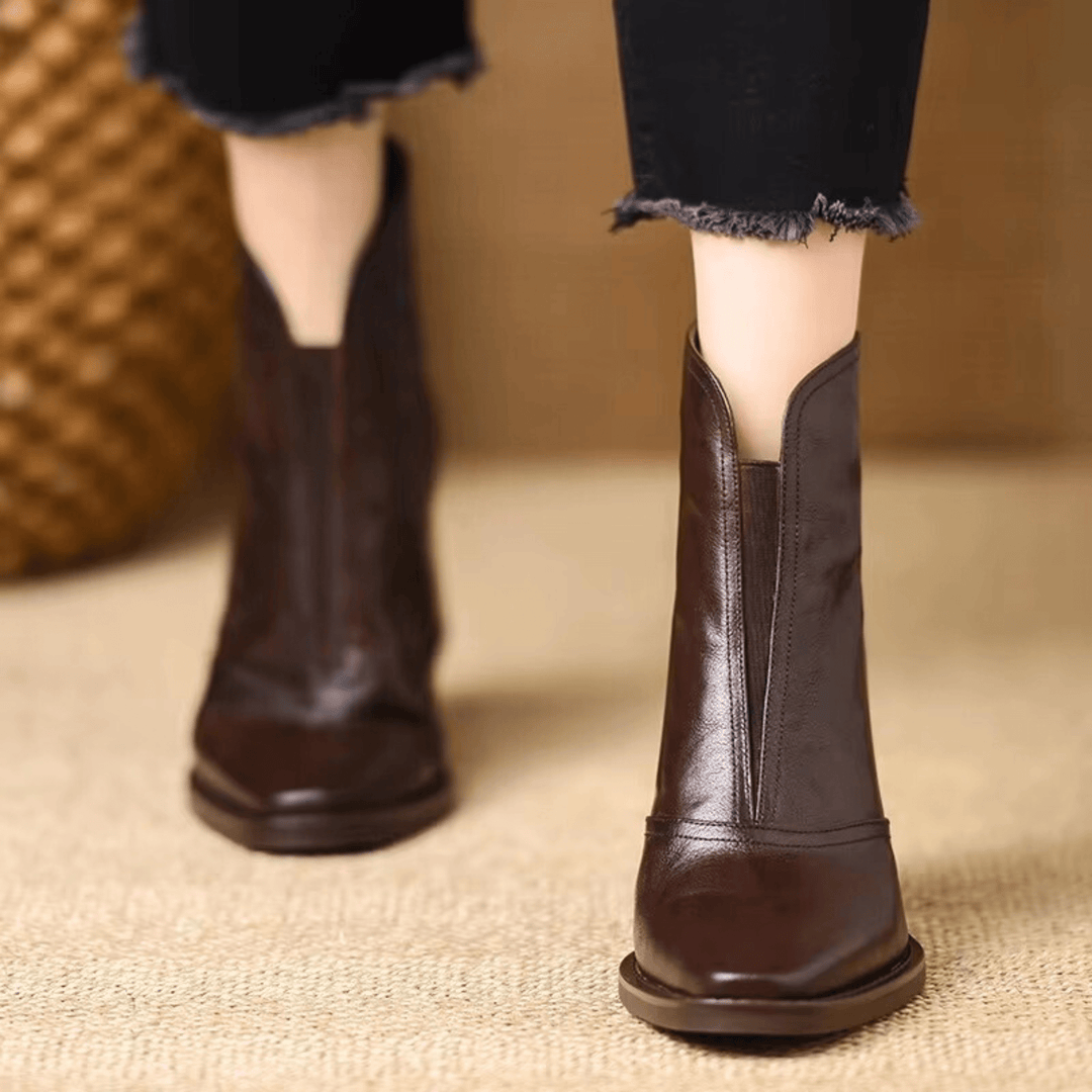 Claudia™ | Luxurious Ankle Boots With Mid-Height Shaft