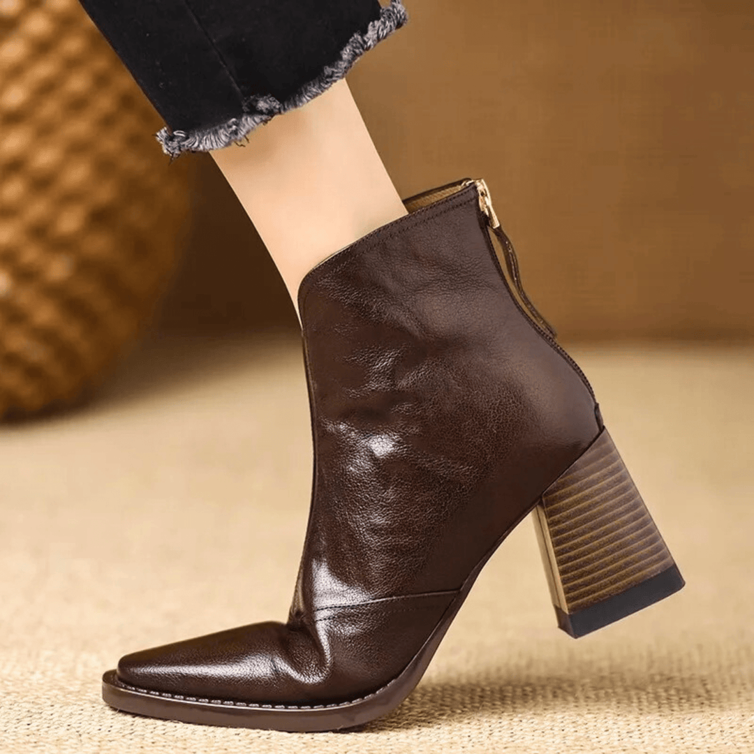Claudia™ | Luxurious Ankle Boots With Mid-Height Shaft