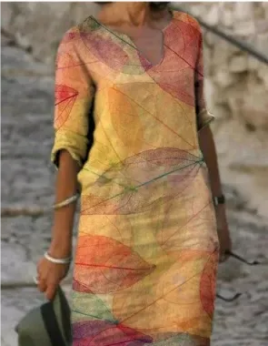 Nissa | Summer Dress with Graphic Print for Women | Mini