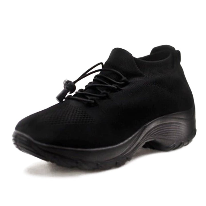 Scarlett | Women's Orthopedic Memory-Foam Lace-Up Platform Trainers
