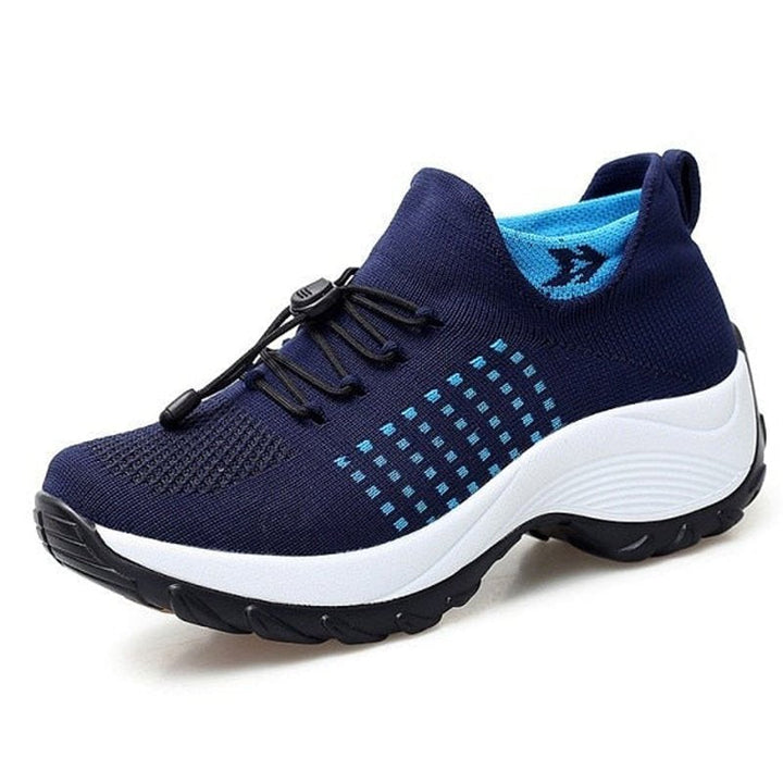Scarlett | Women's Orthopedic Memory-Foam Lace-Up Platform Trainers