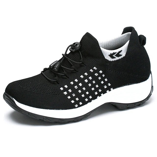Scarlett | Women's Orthopedic Memory-Foam Lace-Up Platform Trainers