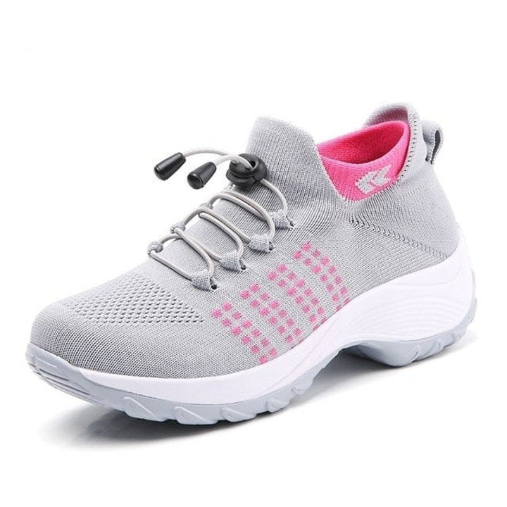 Scarlett | Women's Orthopedic Memory-Foam Lace-Up Platform Trainers