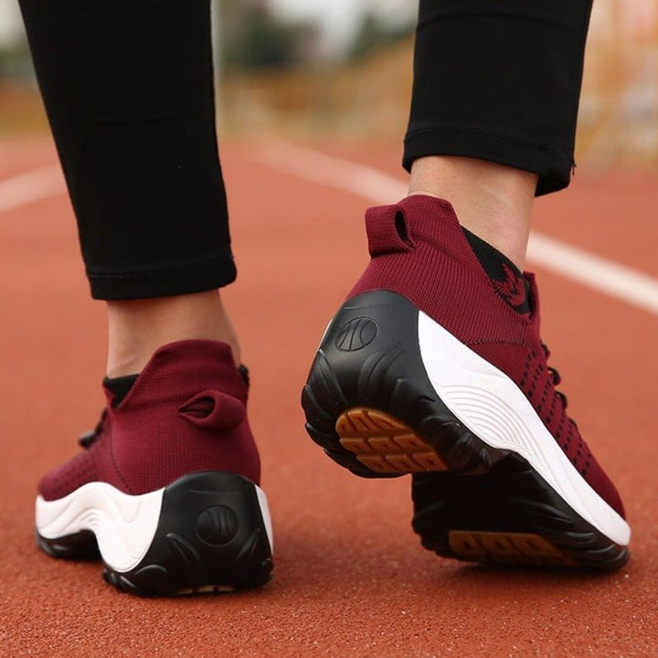 Scarlett | Women's Orthopedic Memory-Foam Lace-Up Platform Trainers