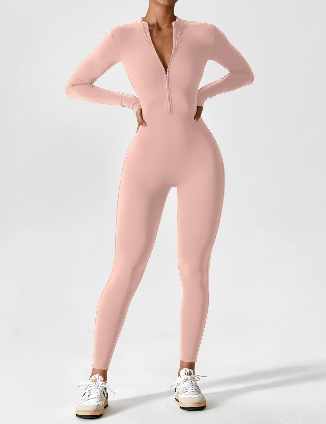 Julia | Women’s Spring Stretch Zip Up Jumpsuit