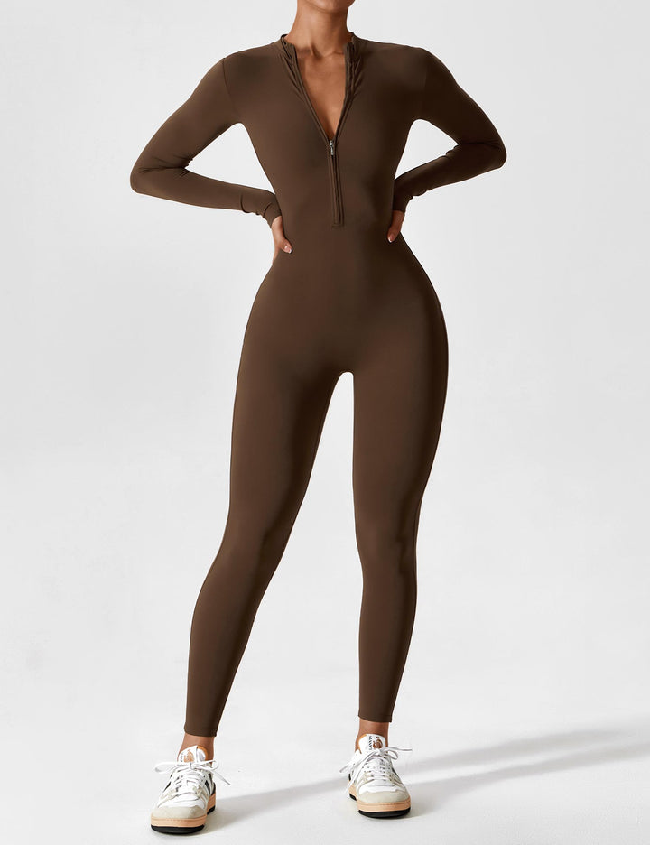Julia | Women’s Spring Stretch Zip Up Jumpsuit