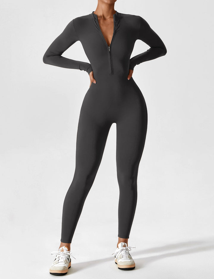 Julia | Women’s Spring Stretch Zip Up Jumpsuit